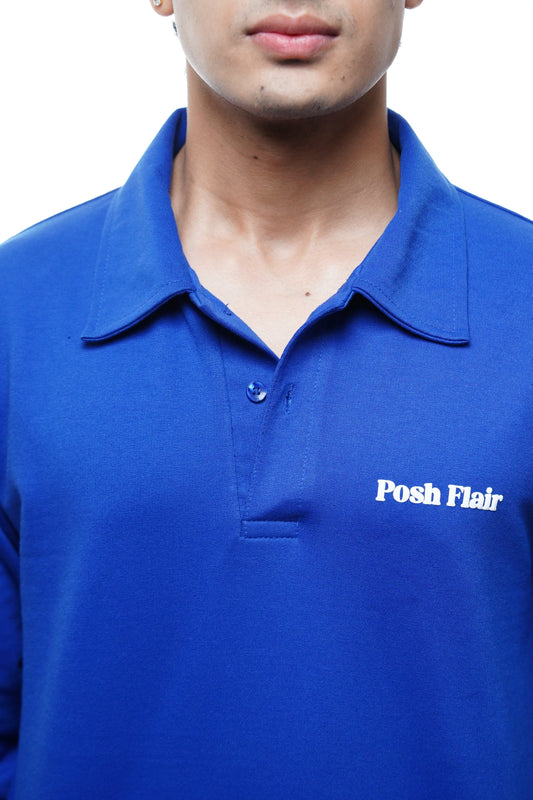 Men's Full Sleeve's Polo Puff T-shirt