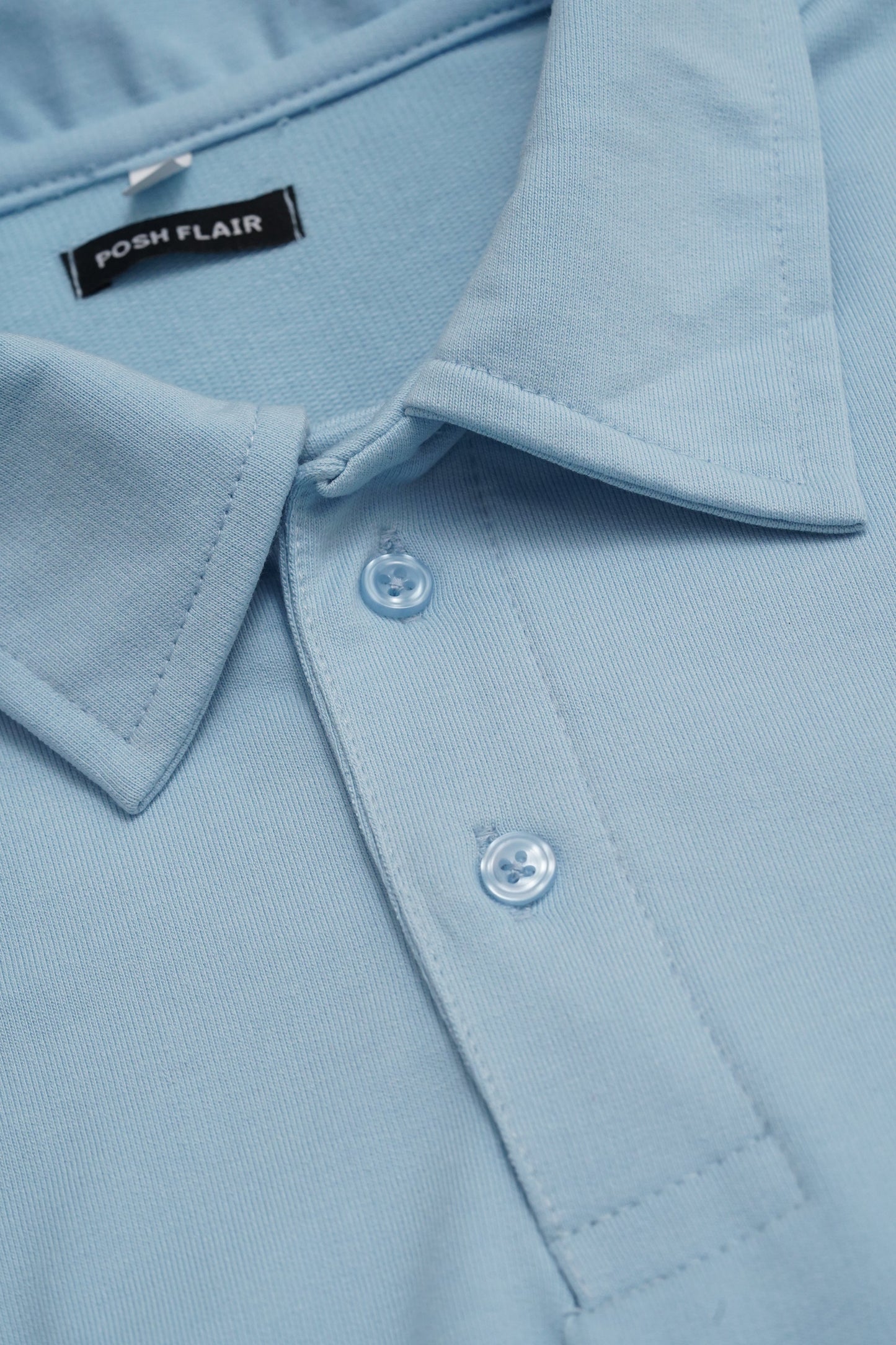 Men's Half Sleeve Poshflair Rubber Print Polo t-shirt