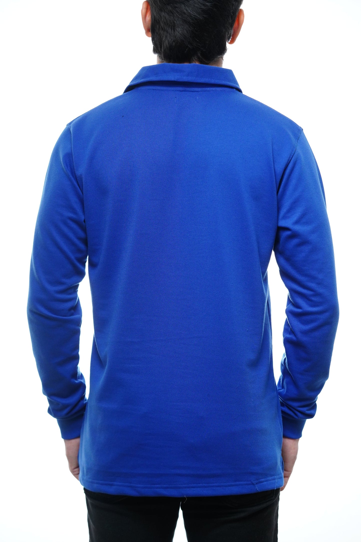 Men's Full Sleeve's Polo Named Embroidery T-shirt