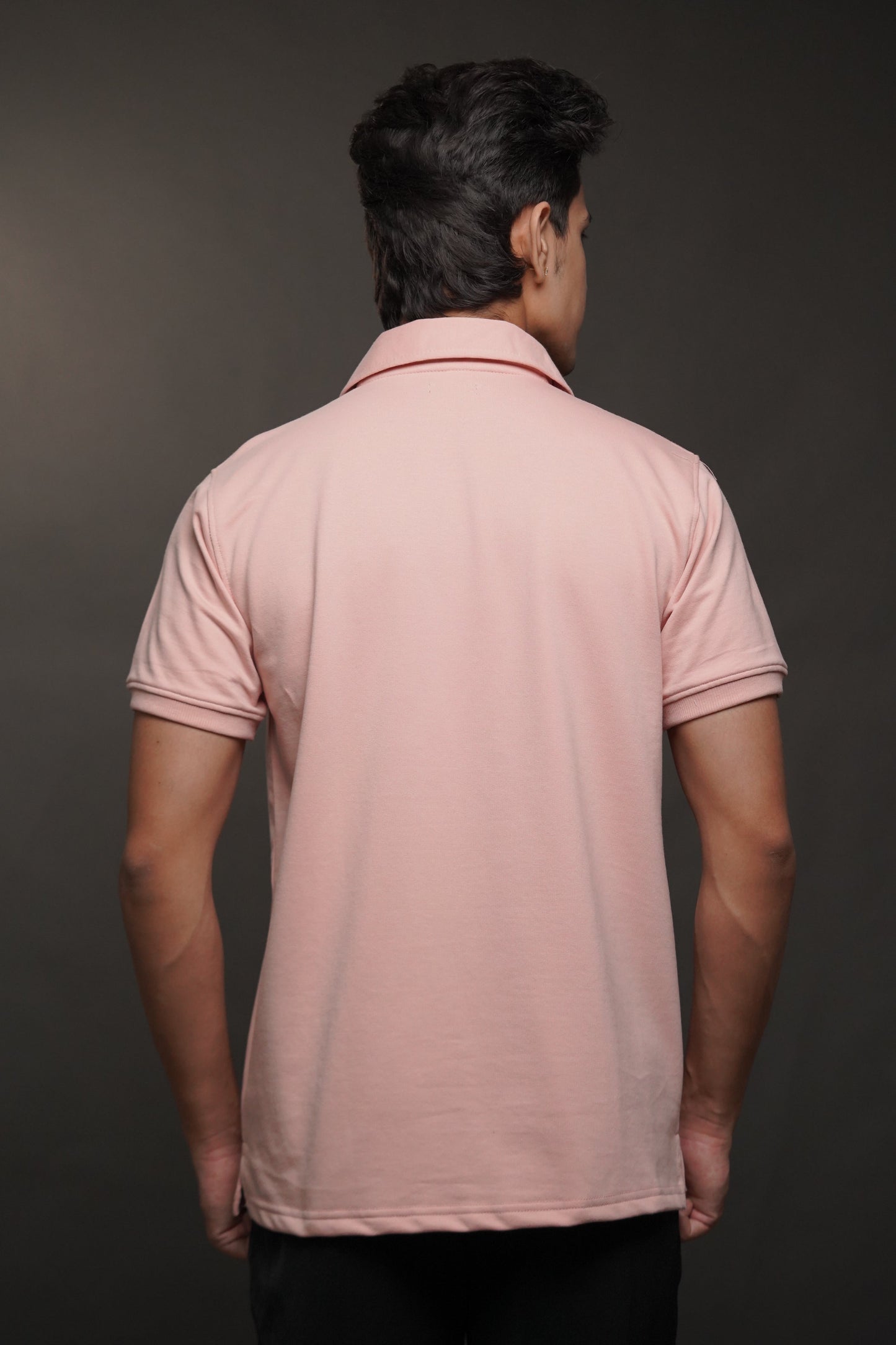 Men's Half Sleeve Poshflair Rubber Print Polo t-shirt