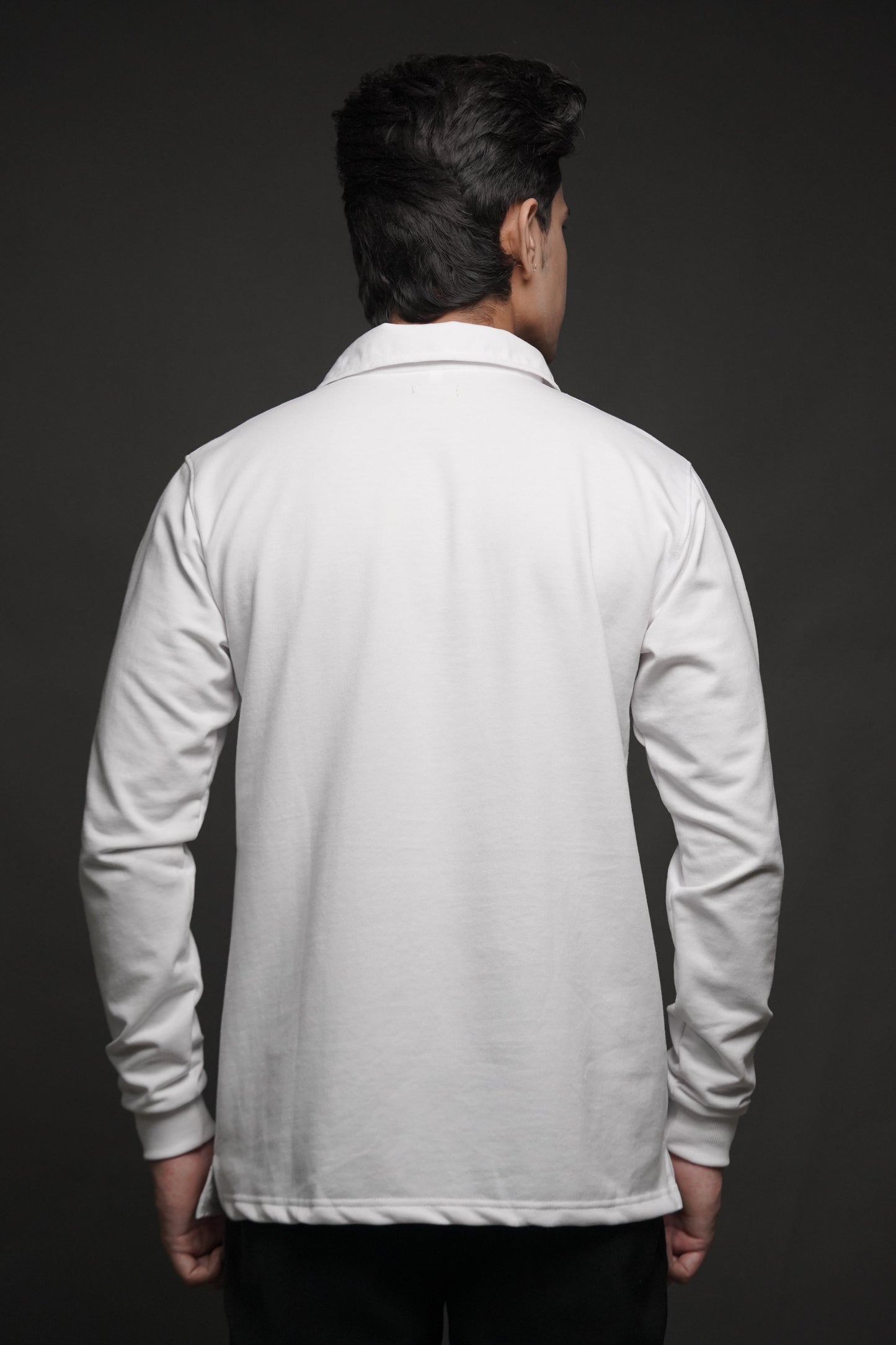 Men's Full Sleeve's Polo Puff T-shirt