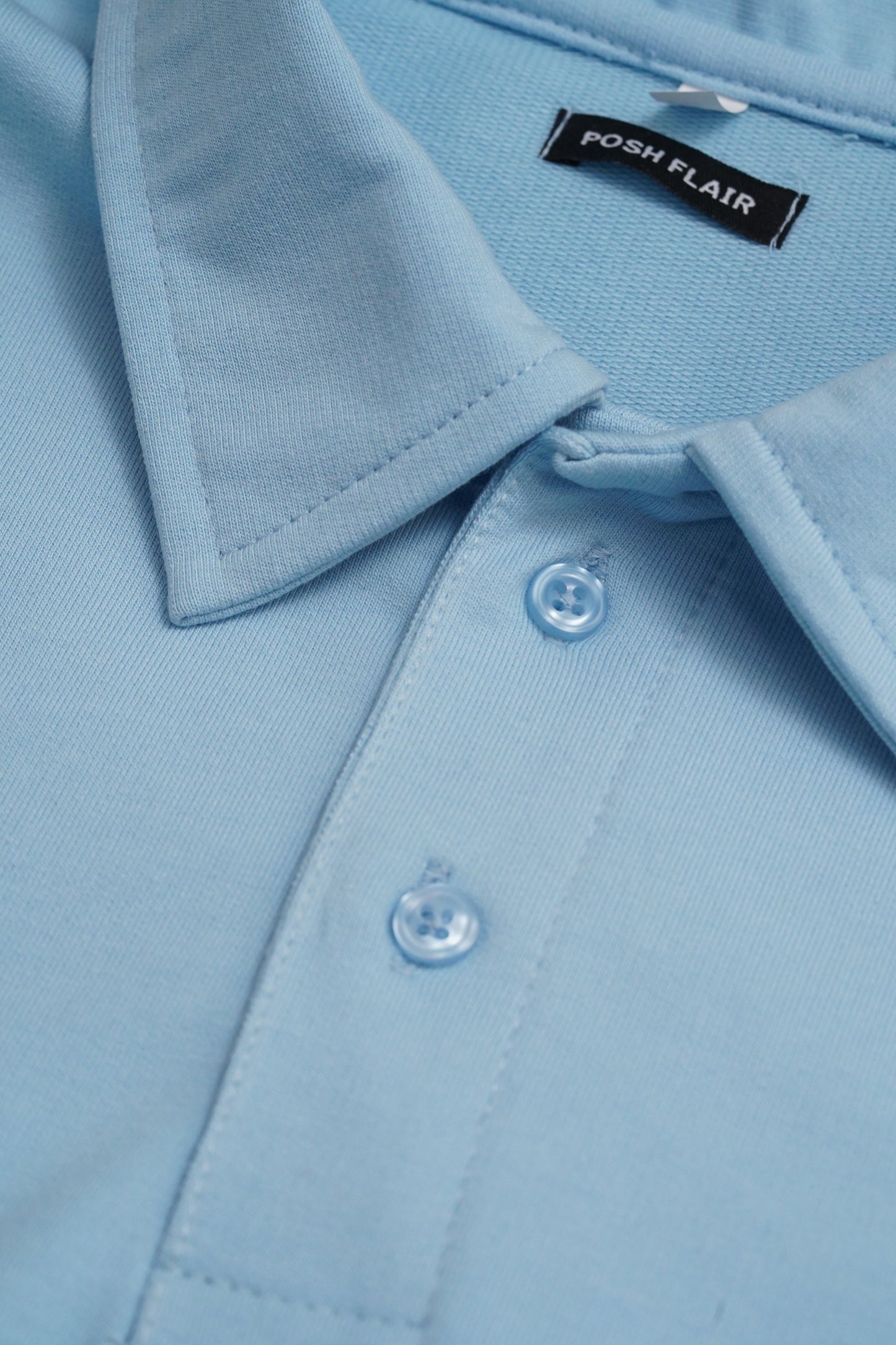 Men's Half Sleeve Poshflair Bubble Puff Polo t-shirt